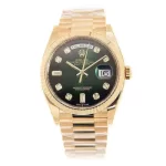 Rolex Day-Date 128238-0069 36mm Green ombre Extremely Rare 18KT Yellow Gold Stainless Steel Automatic Green Dial - 图片 3