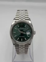 Rolex Datejust 126234 White Gold Stainless Steel Mint Green Dial Oyster (2024) - 图片 2