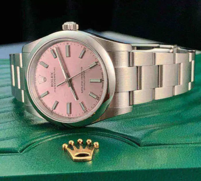 Rolex Oyster Perpetual 124200-0004 34mm Automatic Rose k Dial - 图片 3