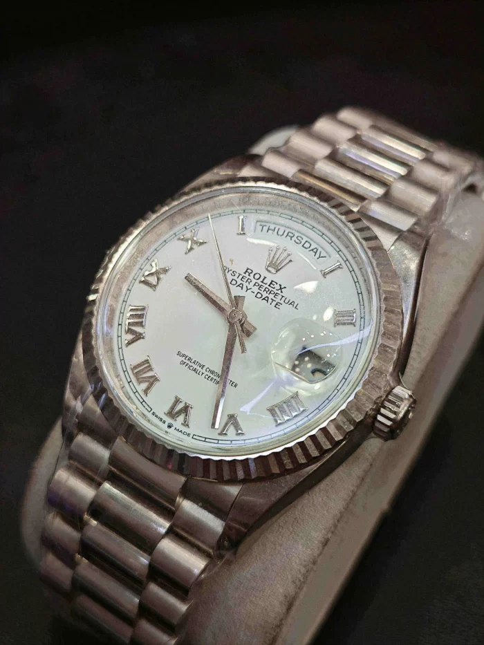 Rolex Day-Date 128239-0059 White Gold White Dial - 图片 6