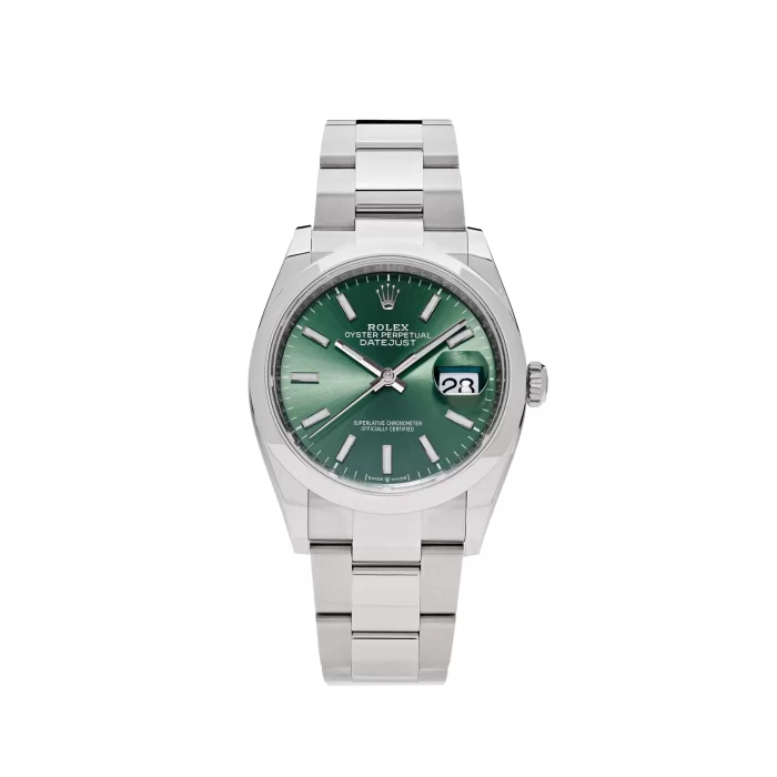 Rolex Datejust 126200 Stainless Steel Green Dial Oyster - 图片 5