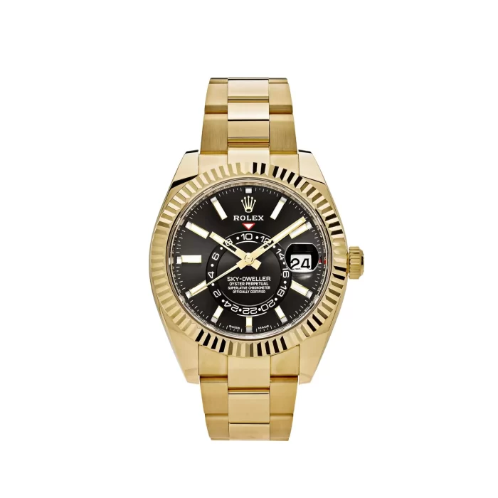 Rolex Sky-Dweller 326938 Yellow Gold Black Dial - 图片 1