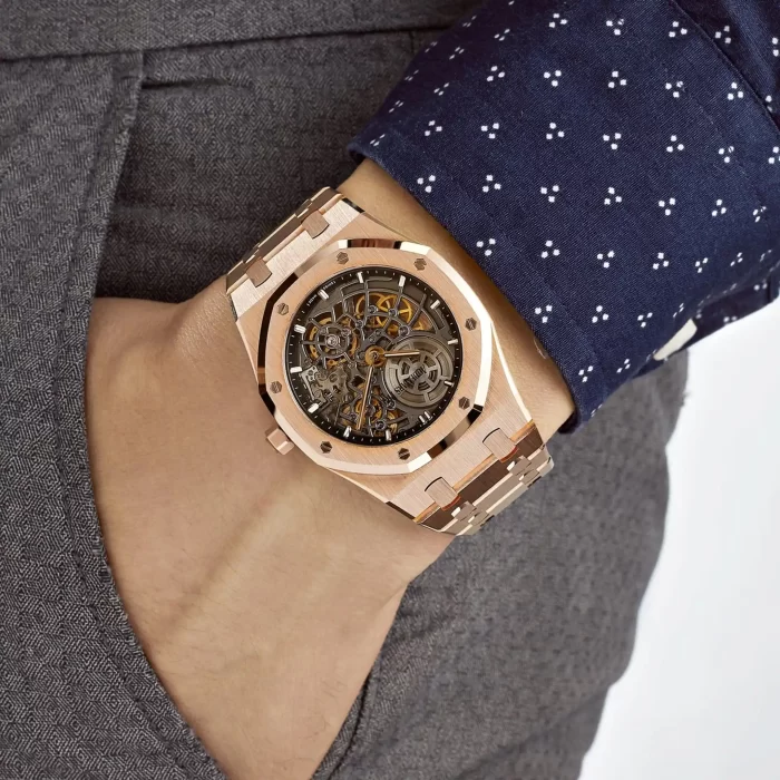 Audemars Piguet Royal Oak 16204OR.OO.1240OR.03 Openworked 'Jumbo' Extra-Thin Rose Gold - 图片 6