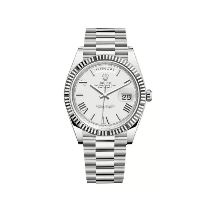 Rolex Day-Date 228239 White Gold White Dial - 图片 1