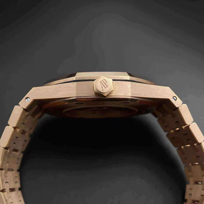 Audemars Piguet Oak Self Winding Silver-toned dial 41mm Rose Gold Watch 15400OR.OO.1220OR.02 - 图片 5