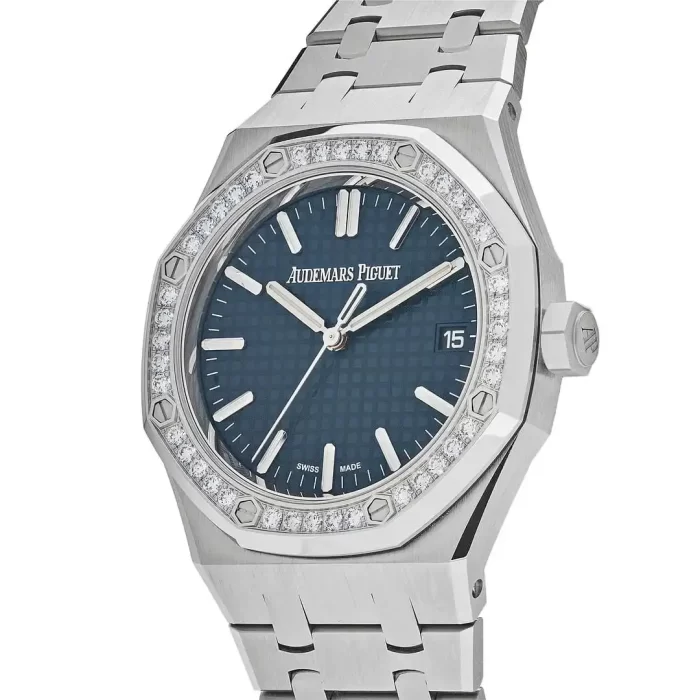 Audemars Piguet Royal Oak 15551ST.ZZ.1356ST.05 Selfwinding Stainless Steel Blue Dial Diamond Bezel (2023) - 图片 3