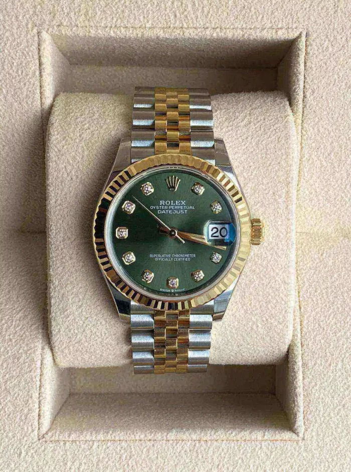 Rolex Datejust 278273-0030 Yellow Gold Stainless Steel Green Dial (2023) - 图片 2
