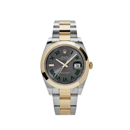 Rolex Datejust 126303 'Wimbledon' Yellow Gold Stainless Steel Slate Dial