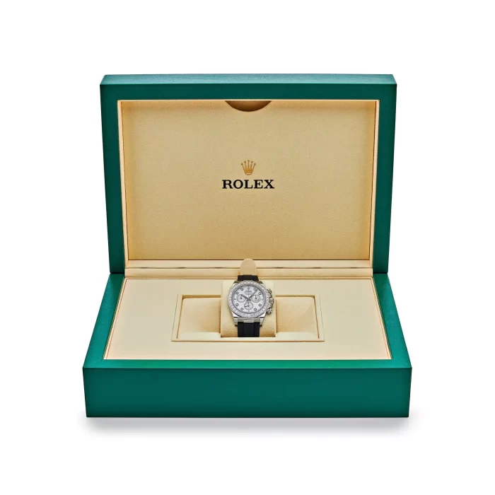 Rolex Daytona 126589RBR White Gold Diamond Mother of Pearl Dial Diamond Bezel - 图片 7