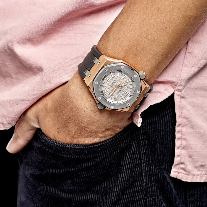 Audemars Piguet Royal Oak Offshore 15711OI.OO.A006CA.01 Diver Rose Gold Grey Dial Limited Edition - 图片 5