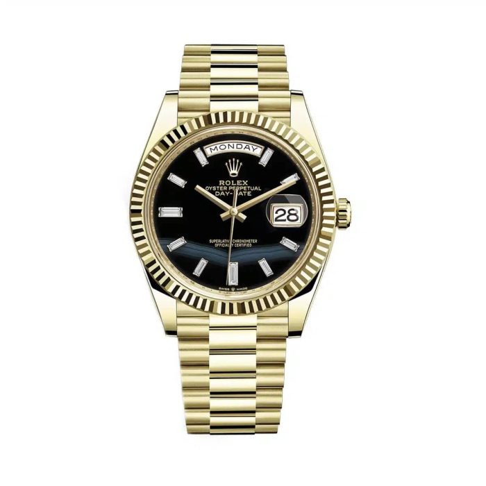 Rolex Day-Date 228238 Yellow Gold Black Onyx Dial - 图片 1