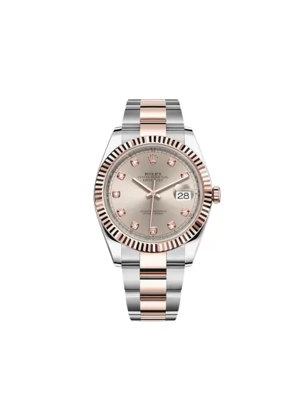 Rolex Datejust 126331 Rose Gold Stainless Steel Sundust Diamond Dial (2022)