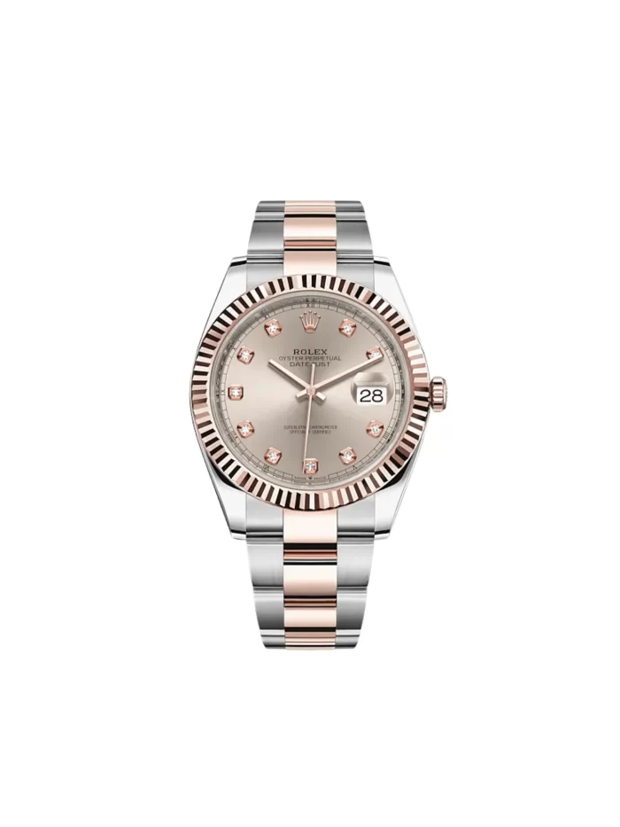 Rolex Datejust 126331 Rose Gold Stainless Steel Sundust Diamond Dial (2022) - 图片 1