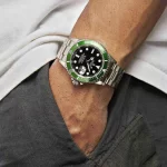 Rolex Submariner Date 16610V 'Kermit' Bezel Flat 4 Stainless Steel Black Dial Oyster (2003) - 图片 2