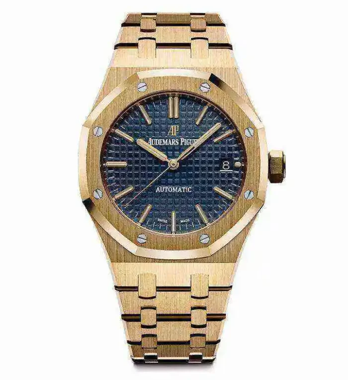 Audemars Piguet Oak Selfwinding, Blue dial, 37mm, Yellow gold, 15450BA.OO.1256BA.02 - 图片 1