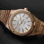 Audemars Piguet Oak Self Winding Silver-toned dial 41mm Rose Gold Watch 15400OR.OO.1220OR.02 - 图片 4