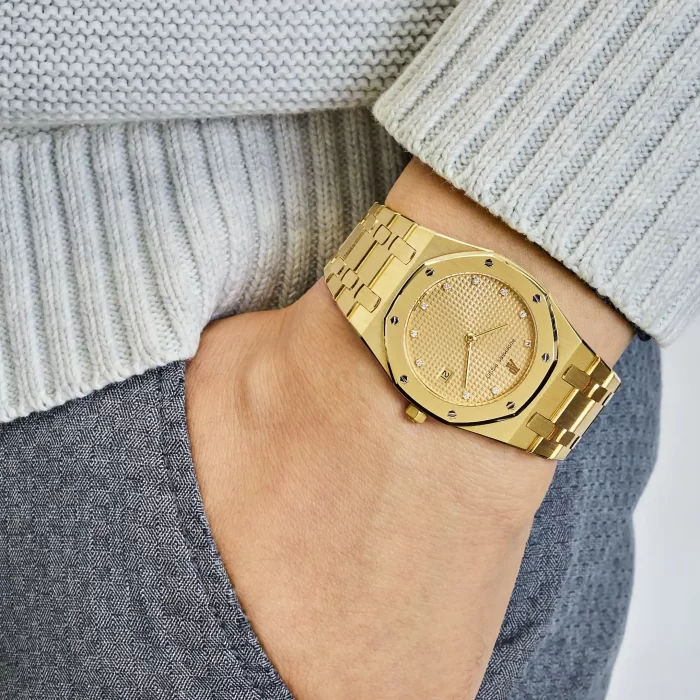Audemars Piguet Royal Oak 56175BA Vintage Yellow Gold Champagne Dial - 图片 7