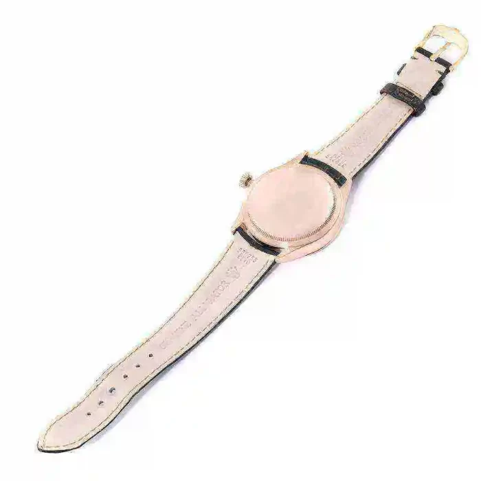 Rolex Cellini Dual Time Rose Gold Automatic Mens Watch 50525-L Box Card - 图片 6