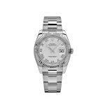 Rolex Datejust 116234 Stainless Steel and White Gold White Dial