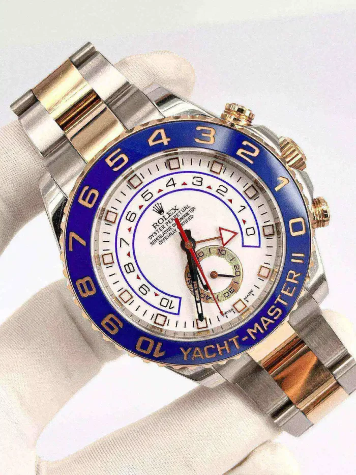 Rolex Yacht-Master 116681-78211 44mm 18KT Rose Gold Stainless Steel Automatic White Dial - 图片 7