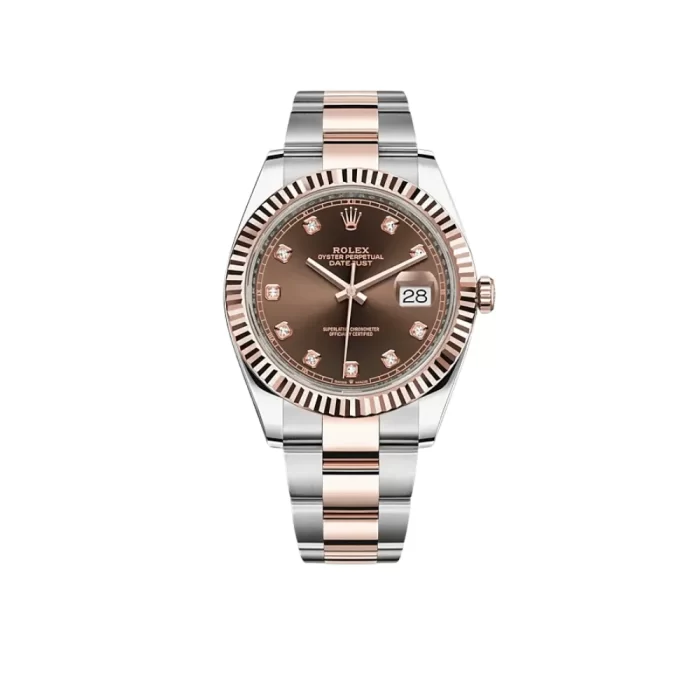 Rolex Datejust 126331 Rose Gold Stainless Steel Chocolate Diamond Dial - 图片 1
