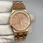 Audemars Piguet Royal Oak Selfwinding 15451OR.ZZ.1256OR.03 'Ladies' Rose Gold Diamond Bezel - 图片 3
