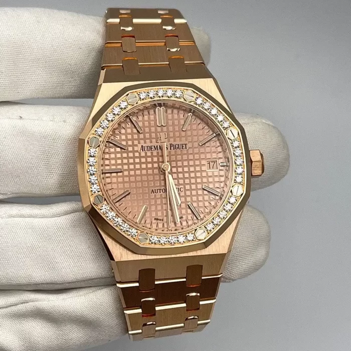 Audemars Piguet Royal Oak Selfwinding 15451OR.ZZ.1256OR.03 'Ladies' Rose Gold Diamond Bezel - 图片 3
