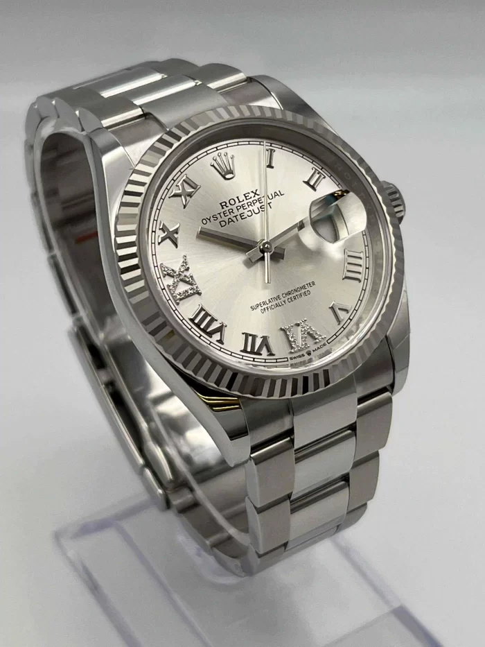 Rolex Datejust 126234 White Gold Stainless Steel Silver Dial Oyster - 图片 5