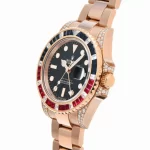 Rolex GMT-Master II 1267555SARU 'SARU' Rose Gold Black Dial Diamond Bezel - 图片 4