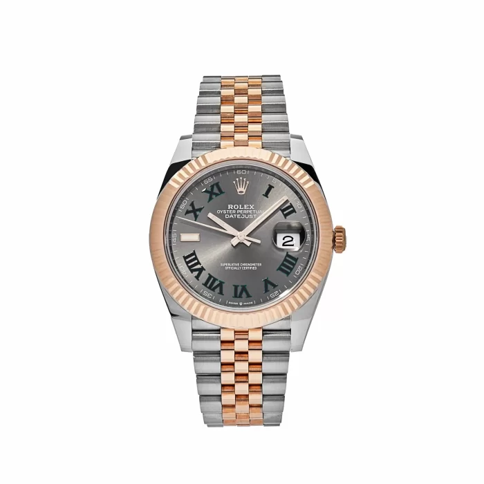 Rolex Datejust 126331 Rose Gold Stainless Steel Wimbledon Dial Jubilee - 图片 1