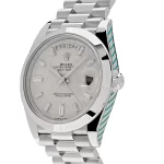 Rolex Day-Date 228206 Platinum Meteorite Diamond Dial - 图片 4