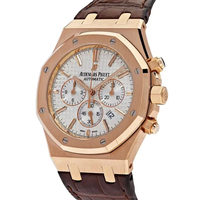 Audemars Piguet Royal Oak 26320OR.OO.D088CR.01 Chronograph Rose Gold Silver Dial - 图片 4