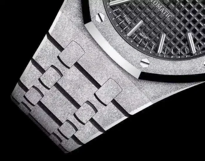 Audemars Piguet Oak Frosted Gold Selfwinding, Black dial, 37mm,White gold, 15454BC.GG.1259BC.03 - 图片 5