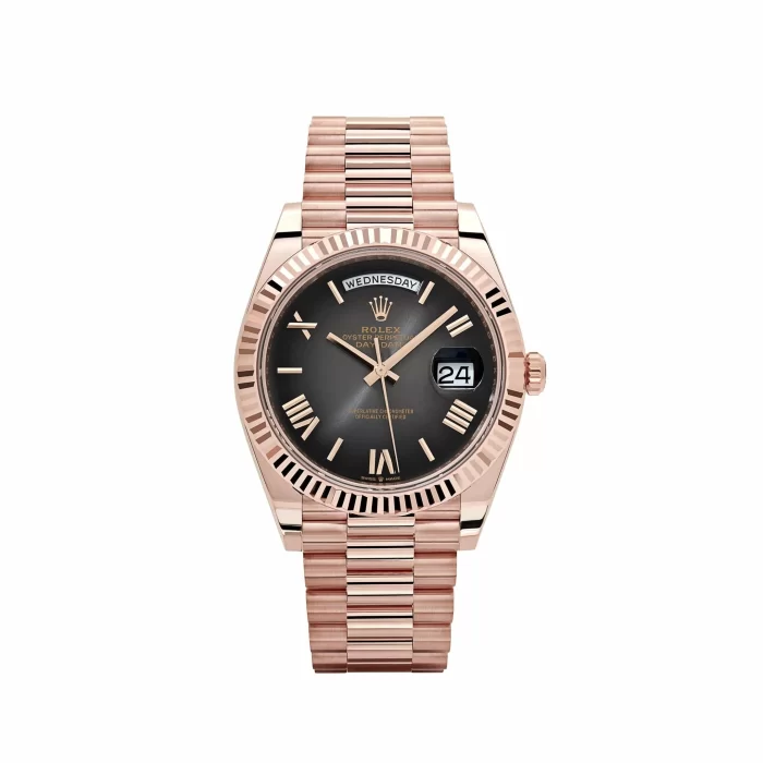 Rolex Day-Date 228235 Rose Gold Slate Ombre Dial - Image 1