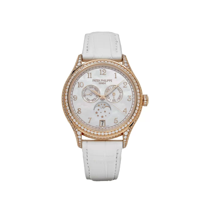 Patek Philippe Complications 4948R-001 Annual Calendar Moon Phases Rose Gold Mother-of-Pearl Dial Diamond Bezel - 图片 1