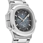 Patek Philippe Nautilus 5990/1A-011 'Travel Time' Flyback Chronograph Stainless Steel Blue Dial (2024) - 图片 4