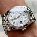 Rolex Day-Date 228239-0055 White Gold Meteorite Diamond Dial - 图片 4