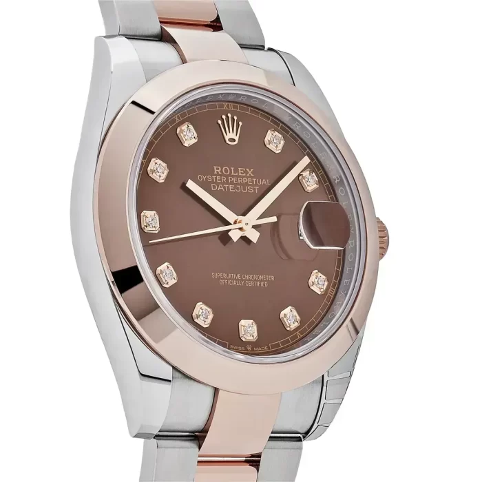Rolex Datejust 126301-0003 Rose Gold Stainless Steel Chocolate Diamond Dial (2023) - 图片 2
