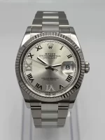 Rolex Datejust 126234 White Gold Stainless Steel Silver Dial Oyster - 图片 3