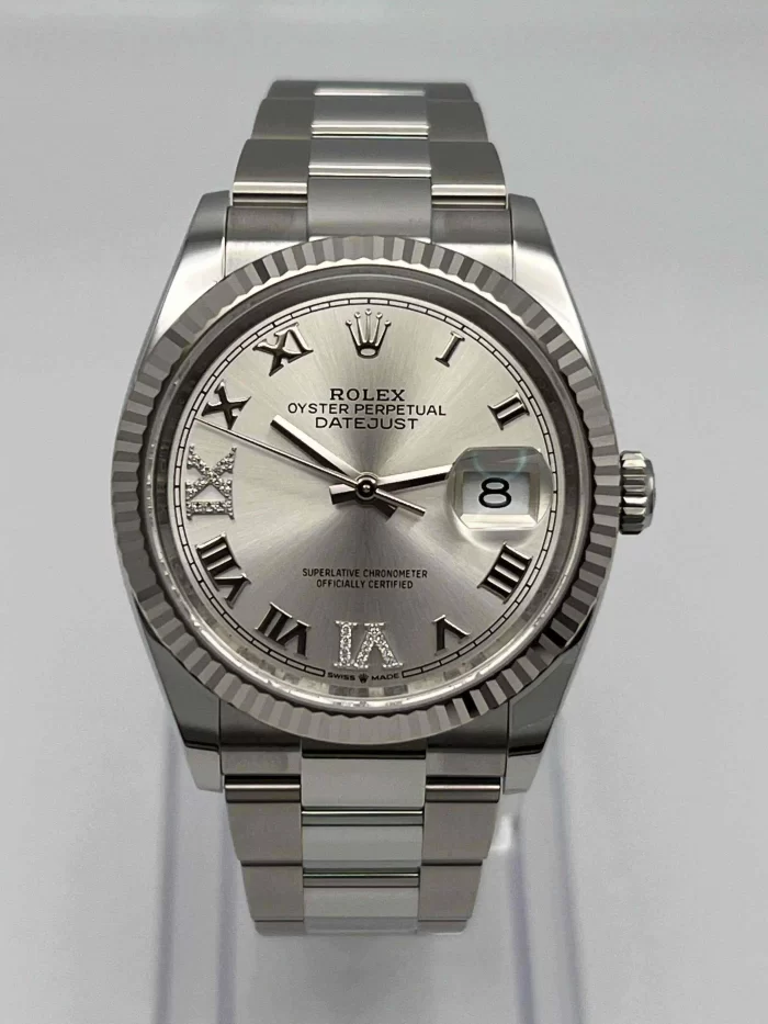 Rolex Datejust 126234 White Gold Stainless Steel Silver Dial Oyster - 图片 3