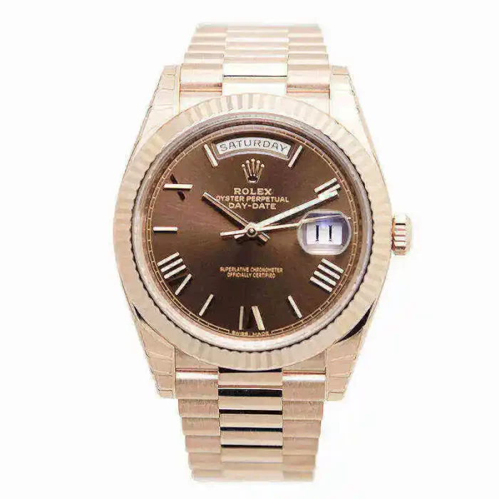Rolex Day-Date 228238 40mm Rose Gold Stainless Steel Automatic Chocolate Dial - 图片 2