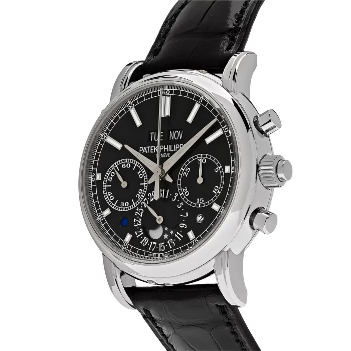 Patek Philippe Grand Complications 5204P-011 Perpetual Calendar Chronograph Platinum Black Dial - 图片 4