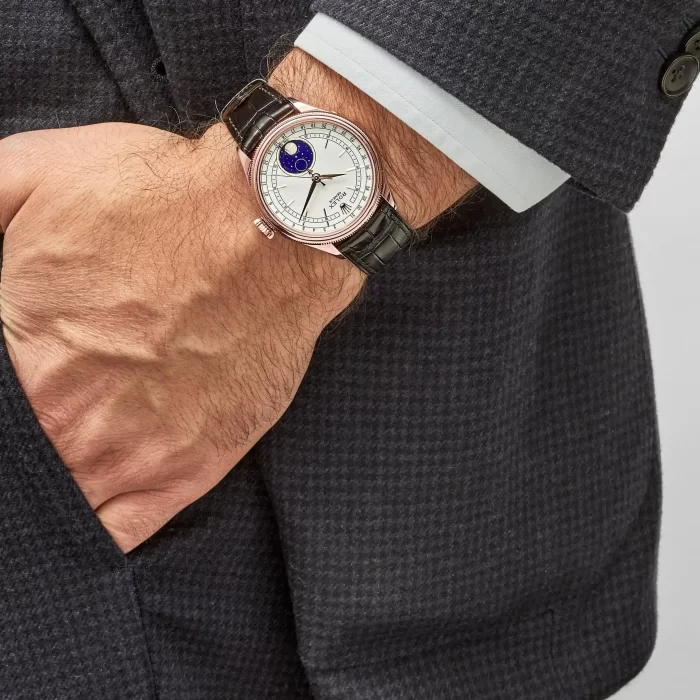 Rolex Cellini 50535 Rose Gold White Dial Moon Phase - 图片 2