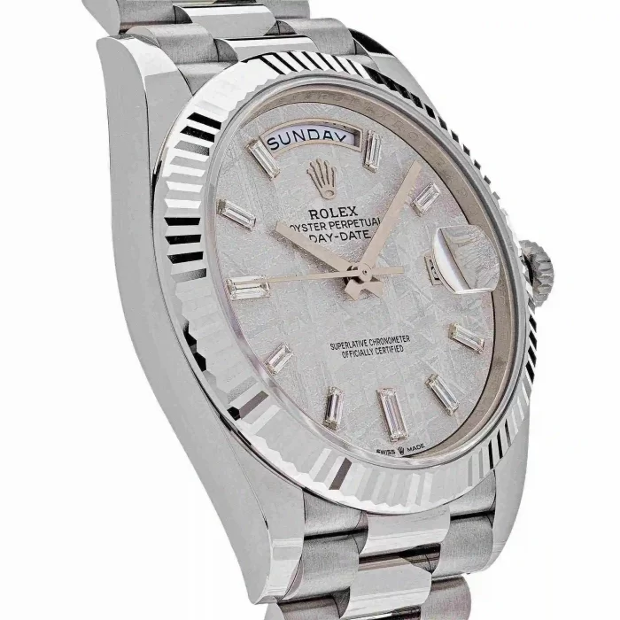 Rolex Day-Date 228239-0055 White Gold Meteorite Diamond Dial - 图片 3