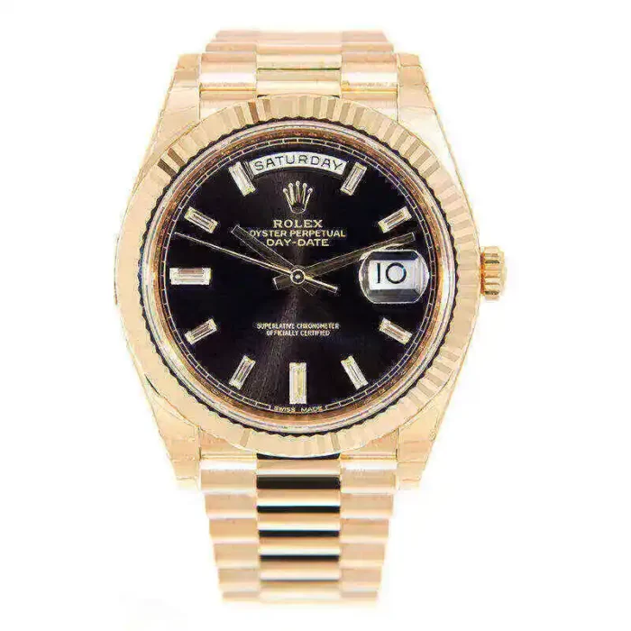 Rolex Day-Date 228238 40mm 18KT Yellow Gold Stainless Steel Automatic Black Dial - 图片 1