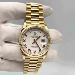 Rolex Day-Date 128238-0113 Yellow Gold White Dial - 图片 3