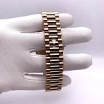 Rolex Day-Date 228345RBR Rose Gold Diamond Bezel Chocolate Dial - 图片 4