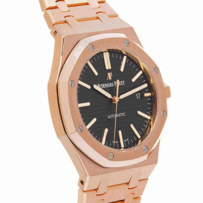 Audemars Piguet Oak Selfwinding Automatic 41MM Black Dial Watch 15400OR.OO.1220OR.01 - 图片 4