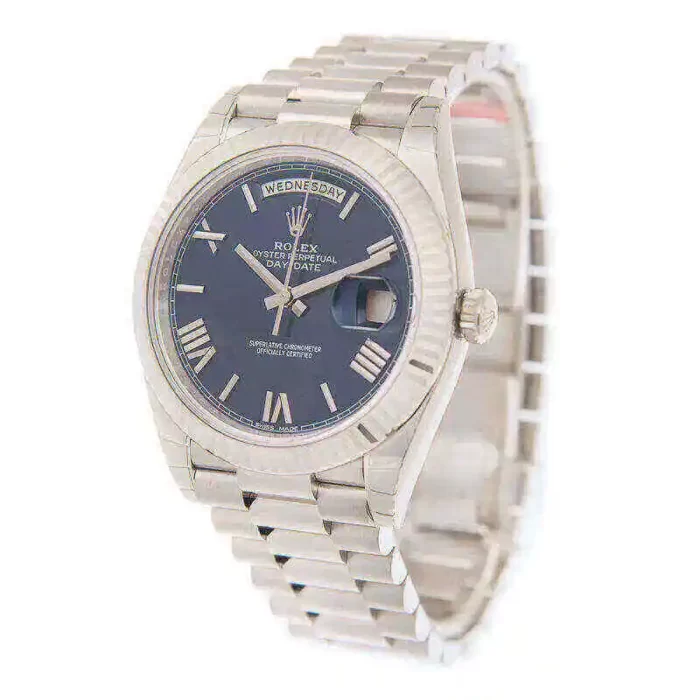 Rolex Day-Date 228239-83419 40mm 18KT White Gold Stainless Steel Automatic Blue Dial - 图片 2