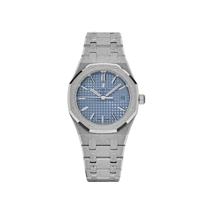 Audemars Piguet Royal Oak 77353BC.GG.1263BC.01 Selfwinding Frosted White Gold Light Blue Dial - 图片 2